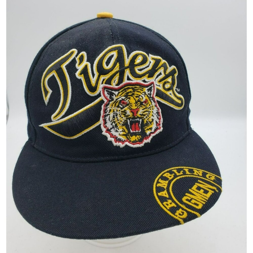 Grambling State Tigers Snapback Hat Cap Black Yellow Embroidered GMEN BigBoy